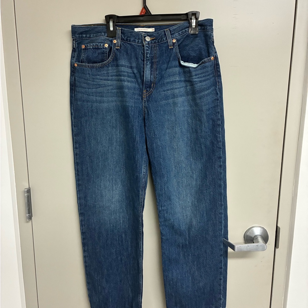 Levi's Women's Straight Leg Jeans - Dark Blue